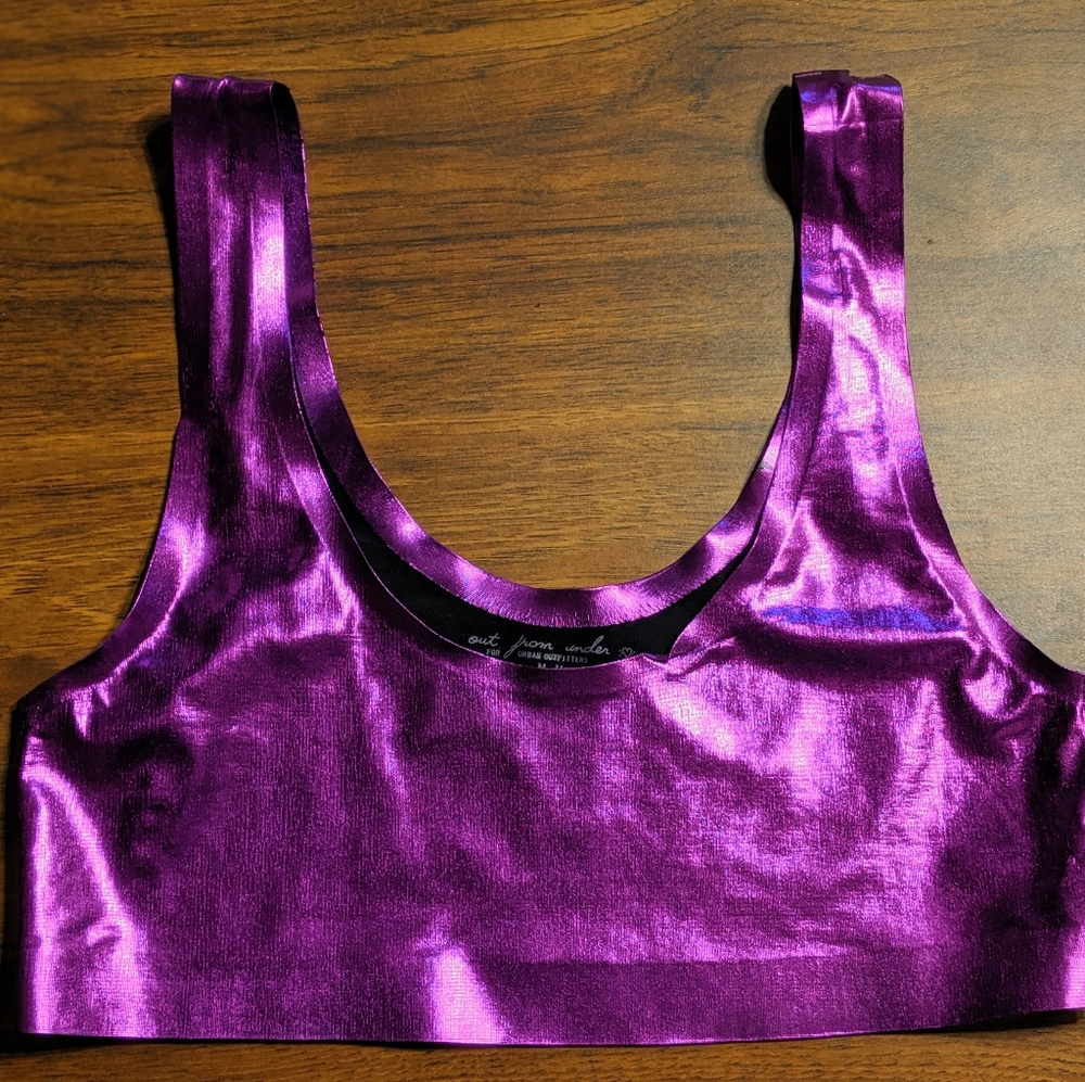 Urban Outfitters Metallic Crop Top